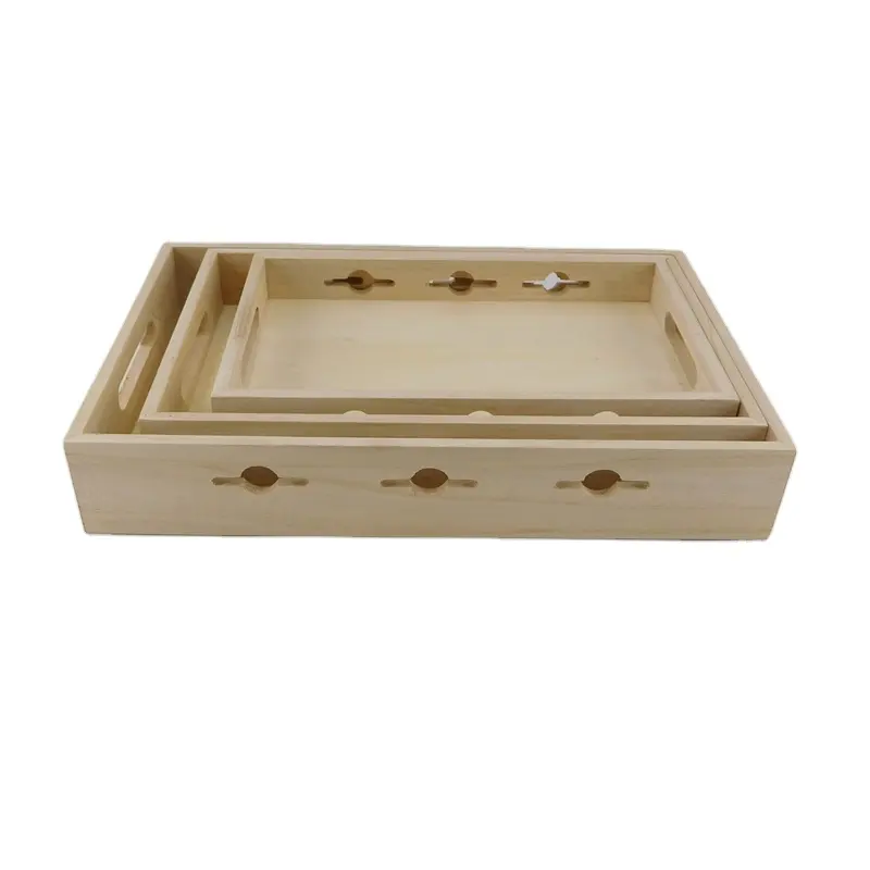 cheap unfinished wooden serving tray wholesale