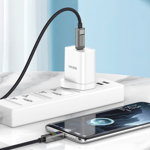 KAKUSIGA, nuevo producto, cable trenzado multifunción tipo C a tipo C LED PD100W, Cable de datos de carga rápida para teléfono móvil - Product Image 4