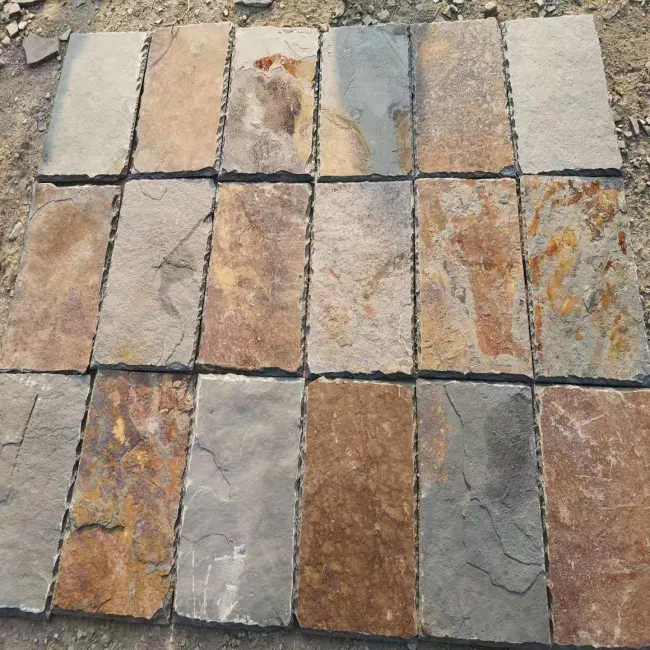Outdoor Natural Rusty Slate Tiles for Wall Decoration