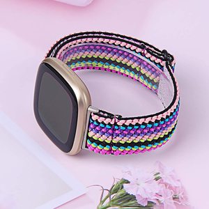 Correa elástica Compatible con Fitbit Versa 3 Fitbit Sense, pulsera elástica suave ajustable - Product Image 2