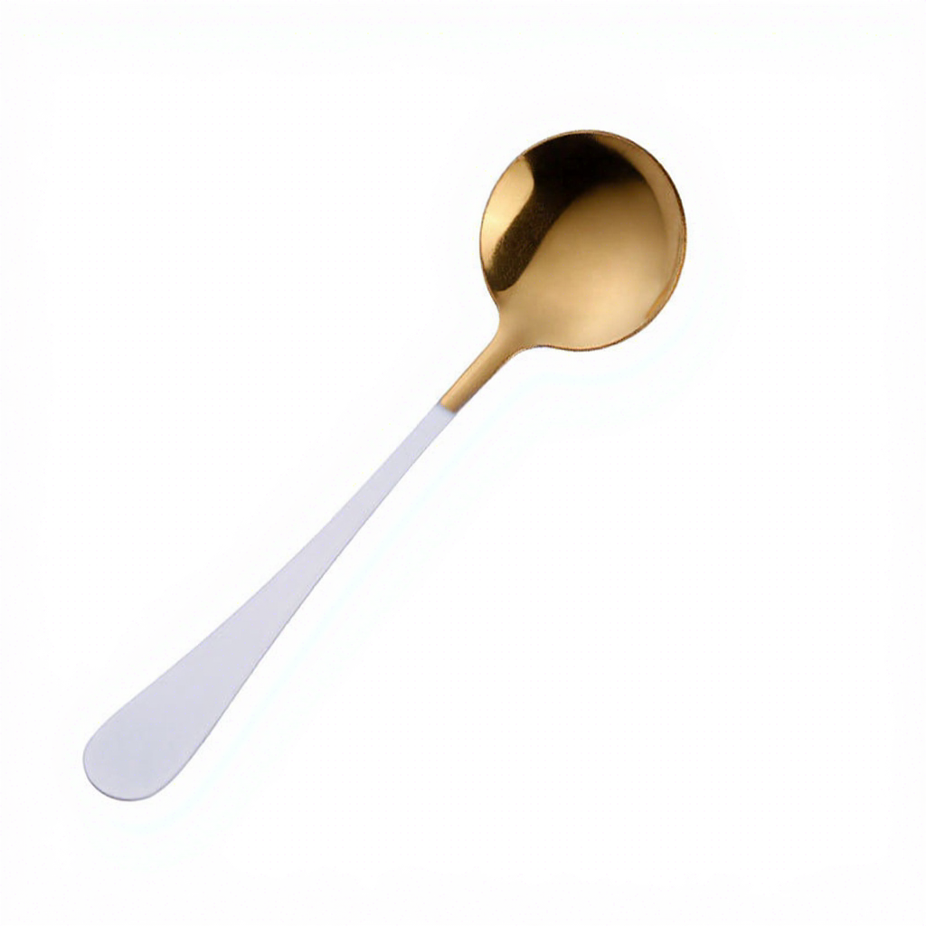 Cuillère en or blanc