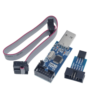 1 USBASP USBISP AVR-Programmierer USB ATMEGA8 ATMEGA128 ATtiny/CAN/PWM 10-poliges Kabel modul DIY 10-polige bis 6-polige Adapter platine