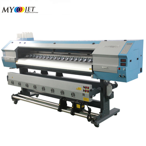 Geniş formatlı endüstriyel mürekkep püskürtmeli yazıcı 1.6 m <span class=keywords><strong>1.8</strong></span> m myjet flex BASKI MAKİNESİ kapalı eko yazıcı çözücü