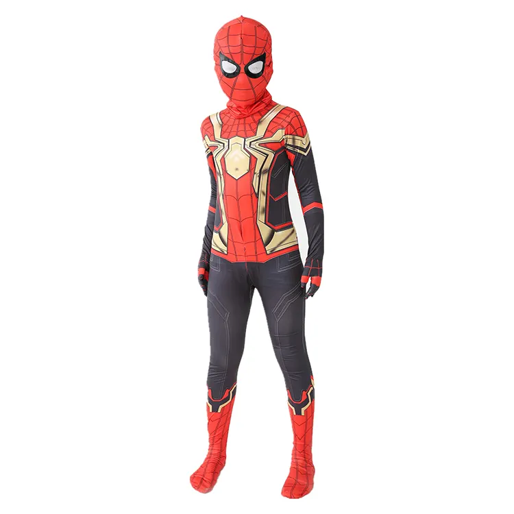 Halloween Jungen Jumps uit Superheld Onesie Anime Charakter Meilen Cosplay Spiderman Kostüm für Kinder