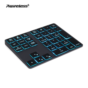 Aluminium PC Numpad Rechner drahtlose Bluetooth-Nummer Pad wiederauf ladbare numerische beleuchtete Tastatur - Product Image 1