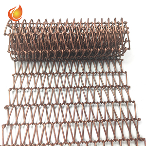 dekoratives metallnetz lieferant edelstahl 304 einfarbig gewebtes maschendraht trennwand flachdraht geprägtes dekorationsnetz - Product Image 2