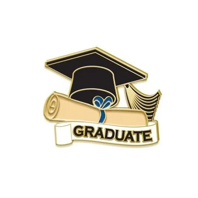 Pin personalizado de oro para graduación, insignia de Metal esmaltada, Pin de solapa, 2022