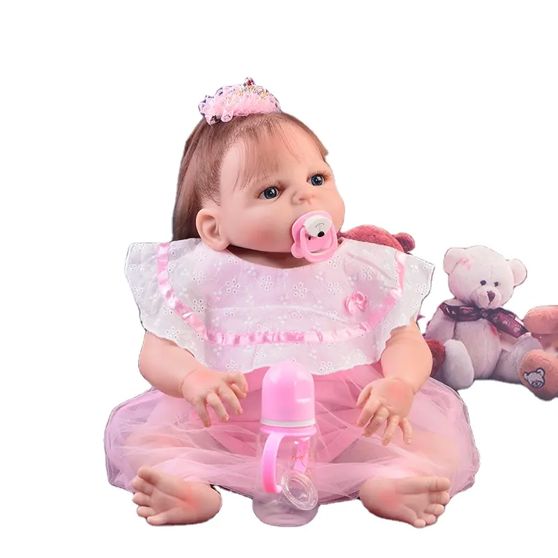2023 nuovi regali popolari per bambini bambole realistiche per bambini bambola rinata in silicone da 22 pollici 55cm