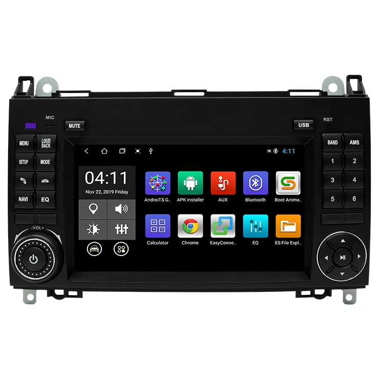 2 din Android 12 4/8 Core Car DVD per Benz velocista W169 W245 W906 Viano W639 B200 con navigazione GPS WIFI Radio4/2G 906