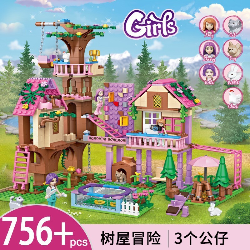 7681 Aventure dans une cabane dans les arbres, coffret cadeau de 756 pièces