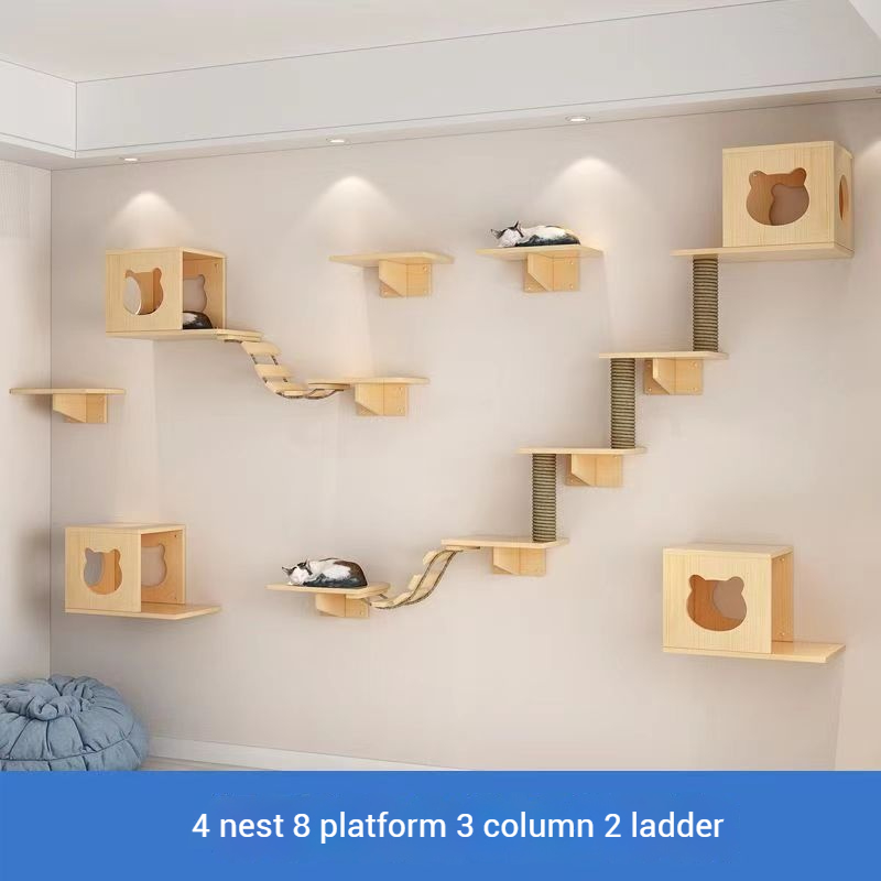 4 nests, 8 platforms, 2 elevators, 3 columns