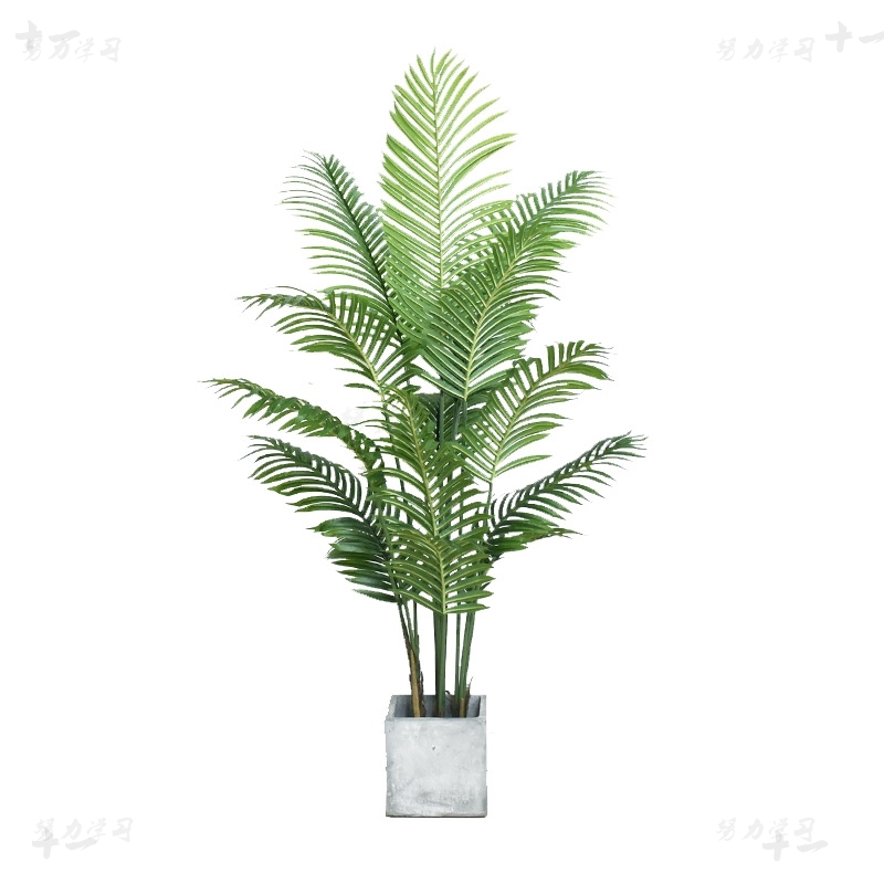 Indoor Garden Decor Plastic Palm Tree Artificial Kwai Tree Tropical Decor plants Artificial Palm Tree Plant For Home Decor