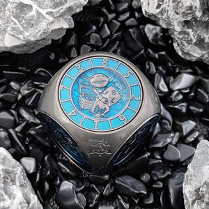 RPG DND xúc xắc quyến rũ vai trò chơi trò chơi kim loại rắn đa diện 6 mặt lăn xúc xắc Spinner - Product Image 2