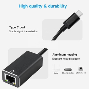 อลูมิเนียมแบบพกพา Thunderbolt 3 USB C ถึง2.5G อะแดปเตอร์อีเธอร์เน็ตสำหรับ MacBook Pro MacBook Air iPad Pro iPad และอื่นๆ - Product Image 2