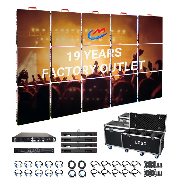 Écran LED de location intérieur extérieur couleur Ledwall P3.9 P3.91 mur vidéo LED 500x500mm écrans d'affichage en aluminium moulé sous pression