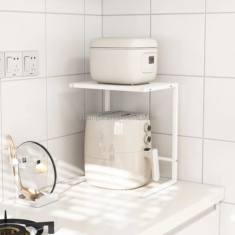 Yushijia nuovo DESIGN macchina da caffè cremagliera piccola elettrodomestici portaoggetti friggitrice ad aria organizzatore conservazione della cucina