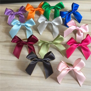 <strong>Customized</strong> 2.2cm Glitter Wired Ribbon with <strong>Bow</strong> <strong>Elastic</strong> Stretch <strong>Loop</strong> 100% Polyester Material - Product Image 5