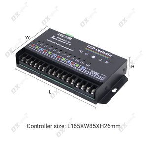 USB fai da te Led Pixel Controller 12 Ch 720 w scheda Sd Dvi programmabile singolo colore colorato modulo stringa Controller sequenziale