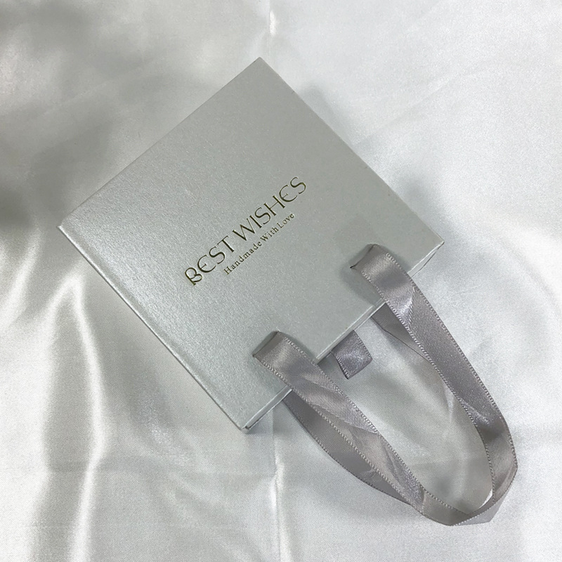 Gris argenté (avec étiquette) ; Boîte à papier pour tiroir 10*10*3,5 cm