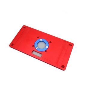 ANDUUK W-39 Woodworking Benches <strong>Router</strong> <strong>Table</strong> Plate Aluminum <strong>Router</strong> <strong>Table</strong> Insert Plate Red Universal Trimming Machine Flip Board - Product Image 3