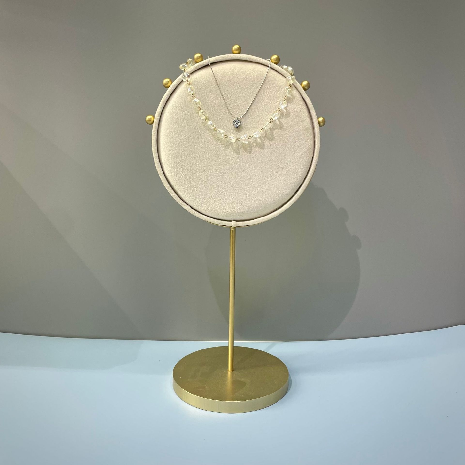 Gold+Beige Round screen