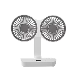 双头风扇360度旋转空气循环冷却充电家用 - Product Image 1