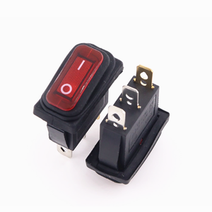 Interruttore a forma di nave KCD3 impermeabile piastra di sollevamento interruttore di alimentazione rosso e verde con luce 2-posizione 3-pin 15 a250v interruttore a pulsante - Product Image 3