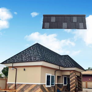 Ahşap evler için geleneksel tarzı PVC dekoratif kiremit gana nijerya için ısıya dayanıklı özelliği ile taş kaplı çatı - Product Image 1