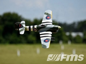 FMS <strong>Typhoon</strong> 1100mm PNP Warbird RC Plane With Scale 3-Blade Propeller &amp; Retractable Landing Gear RAF Livery - Product Image 2