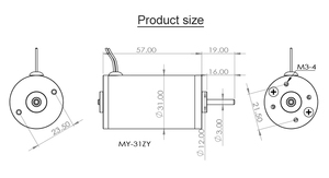 高速8000转/分电动窗帘，小型电机医用床垫升降电机。 - Product Image 6