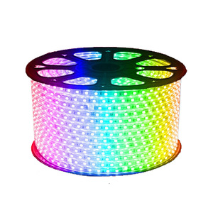 SMD5050 <strong>RGB</strong> Monochrome Outdoor Engineering Linear Light IP67 Waterproof 220v <strong>RGB</strong> Soft <strong>Led</strong> Strip