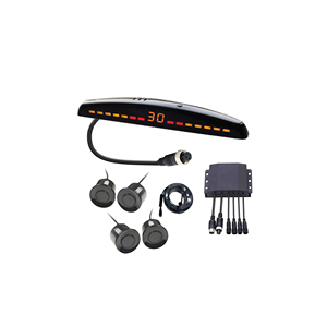 Pantalla LED de 4 sensores, sistema de sensores de estacionamiento inverso para coche, Ayuda de marcha atrás, Detector de punto ciego impermeable, Sensor de estacionamiento - Product Image 1
