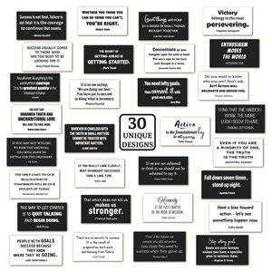 กระดาษโน้ตกล่องอาหารกลางวันแบบปรับแต่งได้30ข้อความยืนยันในเชิงบวกกระดาษสร้างแรงบันดาลใจ - Product Image 1