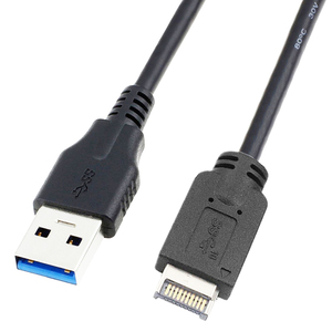 แผงด้านหน้า USB 3.1ประเภท E ชายกับ USB 3.0ประเภท A ชายสาย50ซม. เมนบอร์ดคอมพิวเตอร์สายลวด - Product Image 1