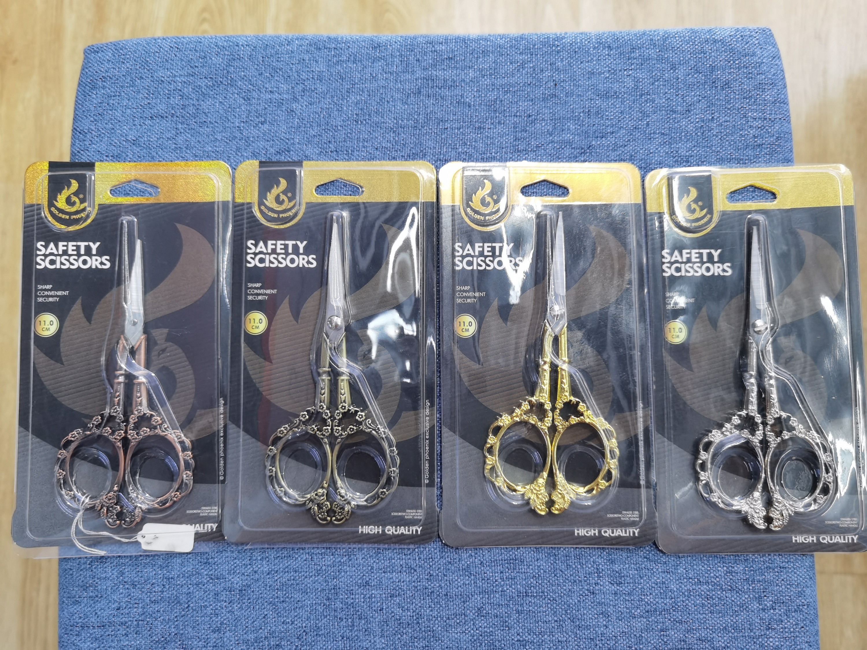 ZINC ALLOY handle craft scissors household small yarn scissors mini scissors 1.5MM 2CR13
