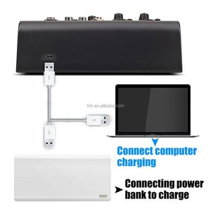 BT fonksiyonu ile KR-4 yeni 4 kanallı USB ses ses kartları ve karıştırıcılar 48V fantezi güç küçük All-In-One Karaoke makinesi - Product Image 3