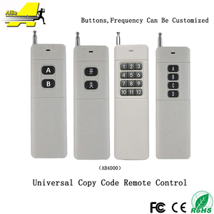 A lunga distanza 433MHz codice di apprendimento 4 pulsanti Rf telecomando apparecchiature industriali telecomando telecomando