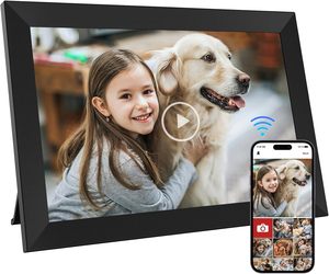 Frameo NO <span class=keywords><strong>1</strong></span> OEM üretici noel/siyah cuma/düğün/doğum günü hediyesi 10 inç 32GB Frameo Wifi dijital resim fotoğraf çerçeveleri