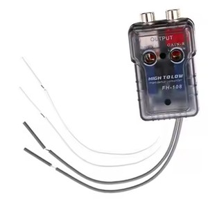 Señal de altavoz de alto nivel a adaptador RCA de bajo nivel Convertidor de subwoofer alto a bajo para automóvil