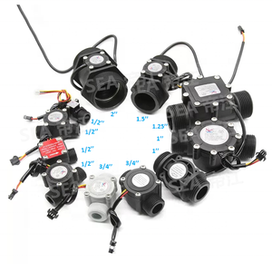 Dijiang Manufacturer Turbine <strong>Flowmeter</strong> With <strong>Pulse</strong> <strong>Output</strong> DN15-DN50 Plastic Nylon Hall Effect Switch Counter Water Flow <strong>Sensor</strong> - Product Image 1