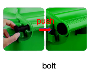 30L Medium-Sized Outdoor Standing Trash <strong>Bin</strong> PP and HDPE Material <strong>Bin</strong> with Lid for Recycling for Kitchen or Home Use - Product Image 6