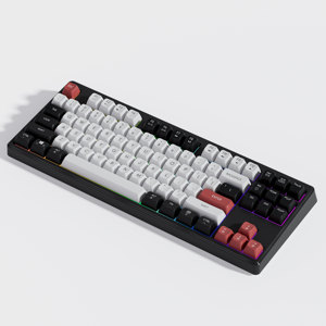 Teclado mecánico intercambiable en caliente de 87 teclas-Teclado inalámbrico RGB para juegos, diseño compacto 80% - Product Image 3