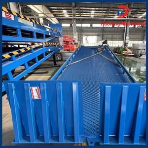 New Mobile Hydraulic Boarding Bridge Container <strong>Loading</strong> <strong>Unloading</strong> <strong>Platform</strong> Forklift Ramp Frame 8-10 Ton Load Scissor Foot PLC - Product Image 4