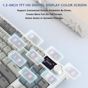 ATTACK SHARK K86リニアブルーホエールスイッチ2.4G RGBスクリーントライモード75% ワイヤレスメカニカルキーボード - Product Image 6