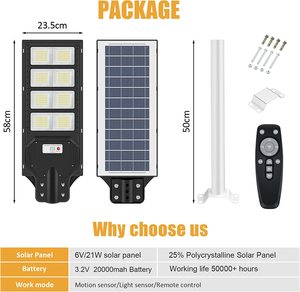 הטוב ביותר משלוח הנחה farola סולארי 100w 200w 300 500w 1000w w w מסחרי lampadaire חיצוני