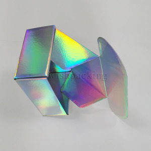 Kozmetik makyaj holografik tek katmanlı flüt mailler oluklu paketi karton kağıt nakliye kutusu parfüm - Product Image 4