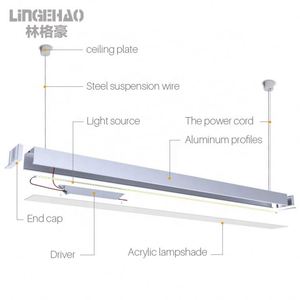 Çerçevesiz gömme led doğrusal ışık nötr beyaz 4000K 5000K led doğrusal ışık ETL skyline lineer ışık - Product Image 3