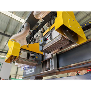 Enrutador CNC de 3 ejes multicabezal para la industria de la carpintería Husillos dobles rotativos de fácil operación Automático NC Studio Mach3 Syntec - Product Image 4
