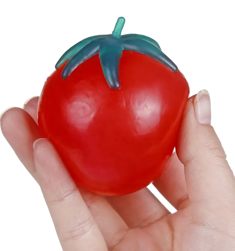 Bola de agua de tomate blando, juguete de alta calidad, divertido, respetuoso con el medio ambiente, colorido, TPR, superventas