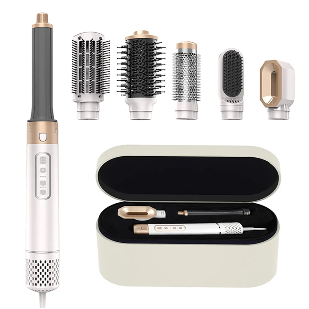 Oem Brand Multi Styler Metal Ionic alta velocidade Secador de cabelo Set Beleza Elétrica Cabelo Secador Escovas de cabelo Hot Air Brush